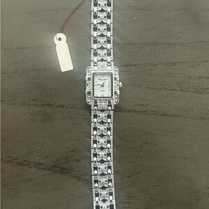 Silver Vintage Square Face Watch